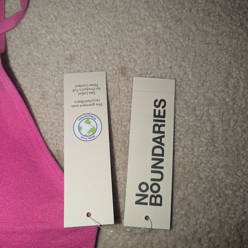Nwt No Boundaries Seamless Bra Tank Pink Sz Xxl